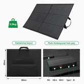 EcoCrystal 100W 2 Yapraklı Güneş Paneli (Solar Panel)